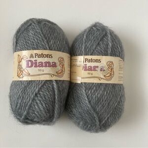 Patons Diana Crochet Knit Yarn Ball Lot of 2